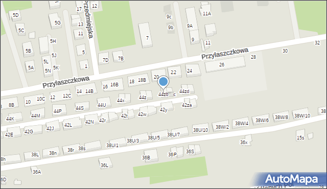 Warszawa, Wał Miedzeszyński, 44zb, mapa Warszawy