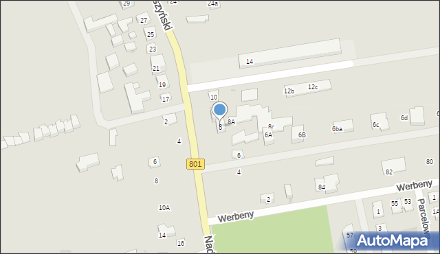 Warszawa, Wał Miedzeszyński, 8, mapa Warszawy