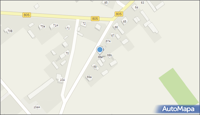 Warszawice, Warszawice, 68a, mapa Warszawice