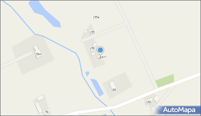 Warszewice, Warszewice, 157, mapa Warszewice