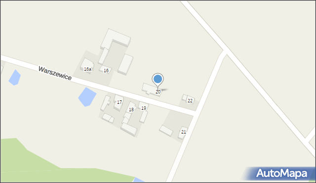 Warszewice, Warszewice, 20, mapa Warszewice