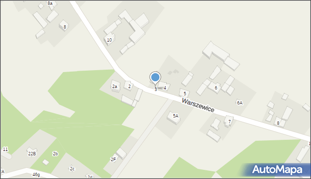 Warszewice, Warszewice, 3, mapa Warszewice
