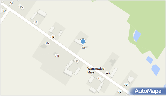 Warszewice, Warszewice, 33a, mapa Warszewice