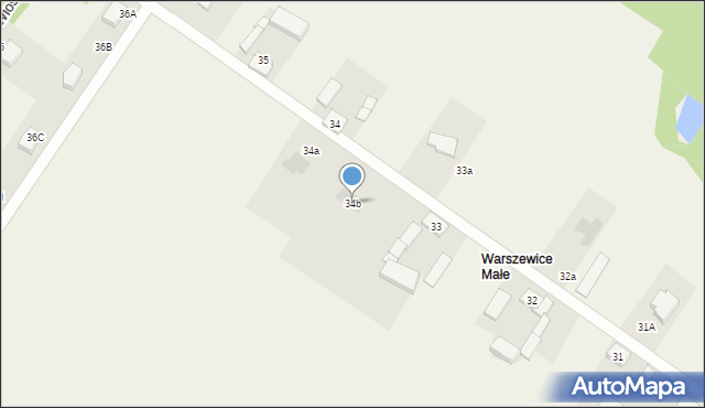 Warszewice, Warszewice, 34b, mapa Warszewice