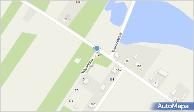 Warszewice, Warszewice, 37a, mapa Warszewice