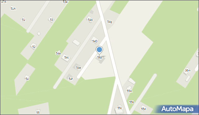 Warszewice, Warszewice, 54p, mapa Warszewice