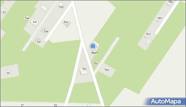 Warszewice, Warszewice, 55A, mapa Warszewice