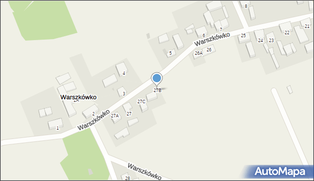 Warszkówko, Warszkówko, 27B, mapa Warszkówko