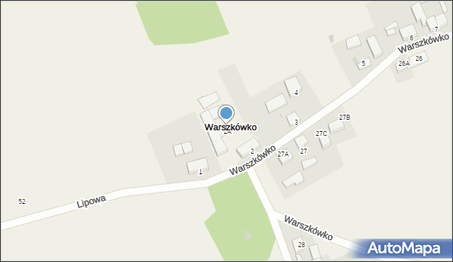Warszkówko, Warszkówko, 2A, mapa Warszkówko