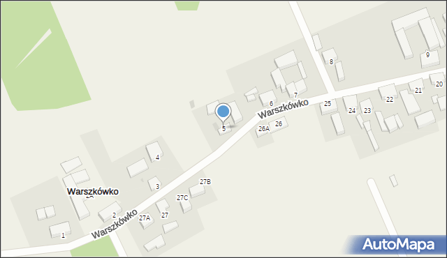 Warszkówko, Warszkówko, 5, mapa Warszkówko