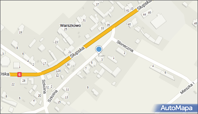 Warszkowo, Warszkowo, 121, mapa Warszkowo