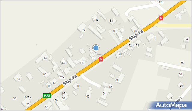 Warszkowo, Warszkowo, 91, mapa Warszkowo