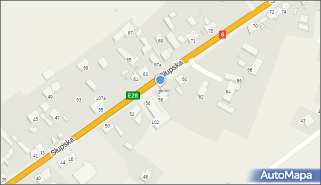 Warszkowo, Warszkowo, 97, mapa Warszkowo