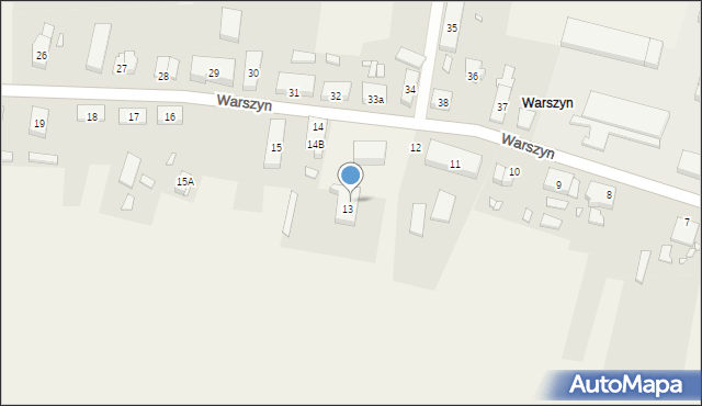 Warszyn, Warszyn, 13A, mapa Warszyn