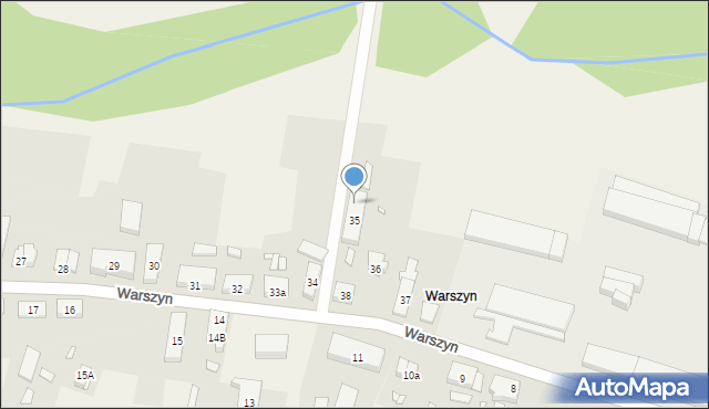 Warszyn, Warszyn, 35E, mapa Warszyn