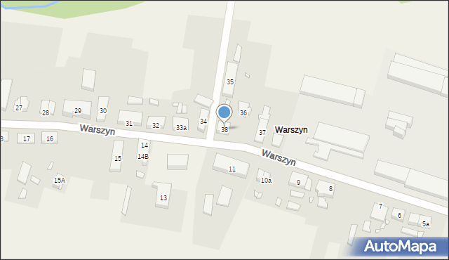 Warszyn, Warszyn, 38, mapa Warszyn