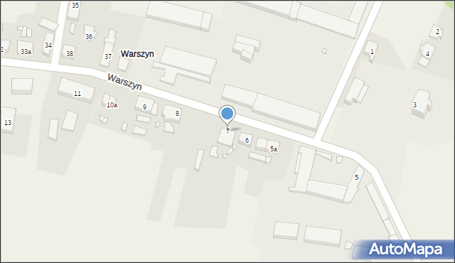 Warszyn, Warszyn, 7, mapa Warszyn