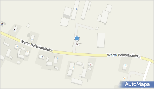 Warta Bolesławiecka, Warta Bolesławiecka, 7A, mapa Warta Bolesławiecka