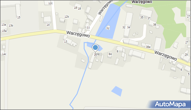 Warzęgowo, Warzęgowo, 10, mapa Warzęgowo