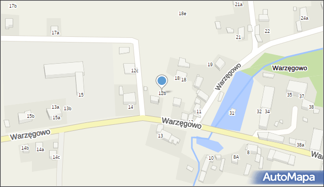 Warzęgowo, Warzęgowo, 12b, mapa Warzęgowo