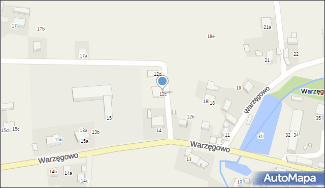 Warzęgowo, Warzęgowo, 12c, mapa Warzęgowo