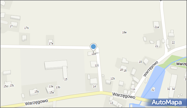 Warzęgowo, Warzęgowo, 12d, mapa Warzęgowo