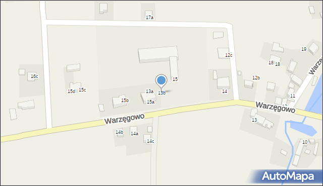 Warzęgowo, Warzęgowo, 13b, mapa Warzęgowo