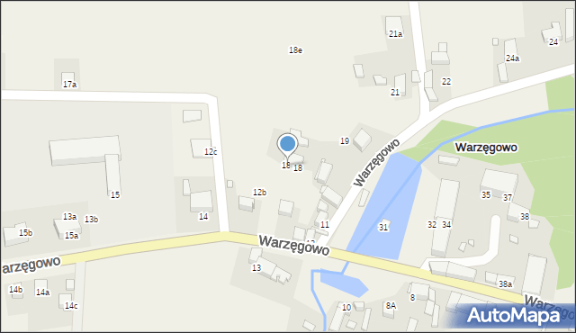 Warzęgowo, Warzęgowo, 18A, mapa Warzęgowo