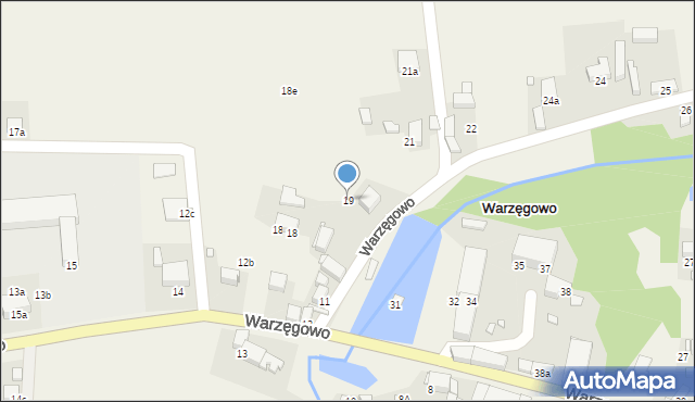 Warzęgowo, Warzęgowo, 19, mapa Warzęgowo