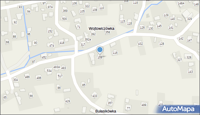 Warzyce, Warzyce, 109, mapa Warzyce
