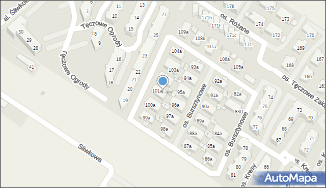 Warzymice, Warzymice, 101b, mapa Warzymice