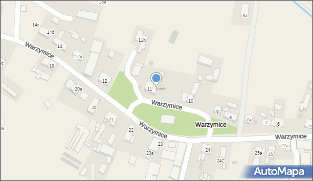 Warzymice, Warzymice, 11a, mapa Warzymice