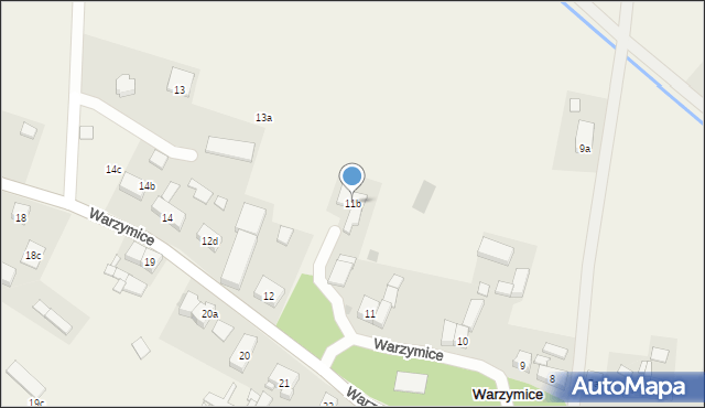 Warzymice, Warzymice, 11b, mapa Warzymice