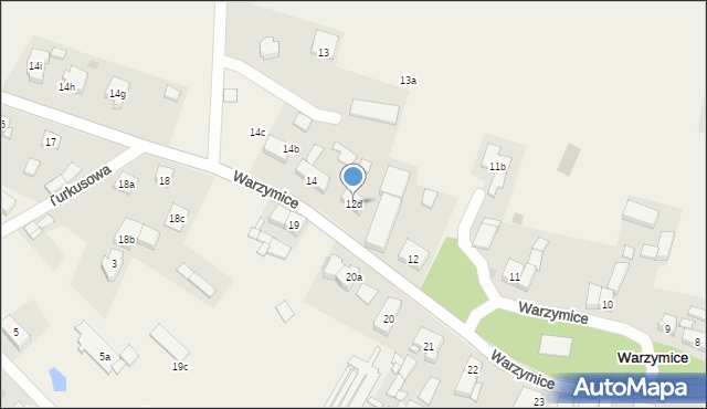 Warzymice, Warzymice, 12d, mapa Warzymice
