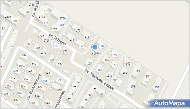 Warzymice, Warzymice, 169b, mapa Warzymice