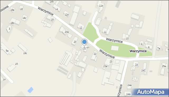 Warzymice, Warzymice, 21, mapa Warzymice