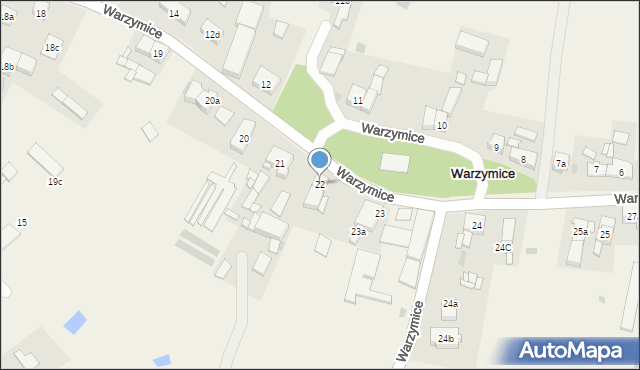 Warzymice, Warzymice, 22, mapa Warzymice