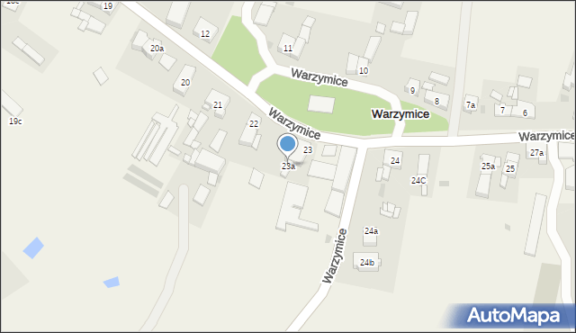 Warzymice, Warzymice, 23a, mapa Warzymice