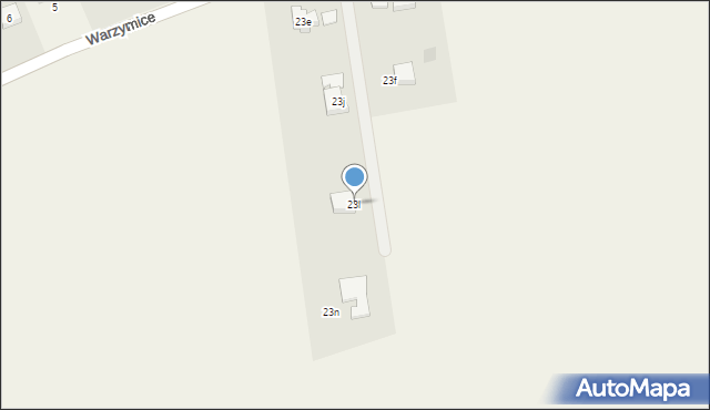 Warzymice, Warzymice, 23l, mapa Warzymice