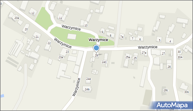 Warzymice, Warzymice, 24, mapa Warzymice