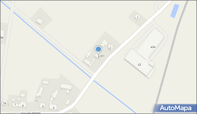 Warzymice, Warzymice, 3, mapa Warzymice