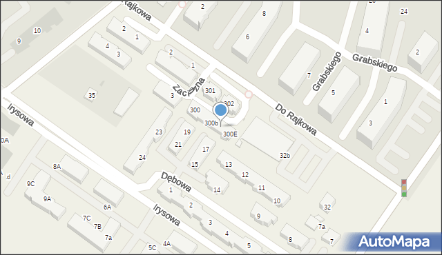 Warzymice, Warzymice, 300c, mapa Warzymice