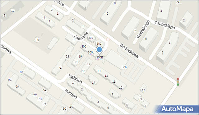 Warzymice, Warzymice, 300E, mapa Warzymice