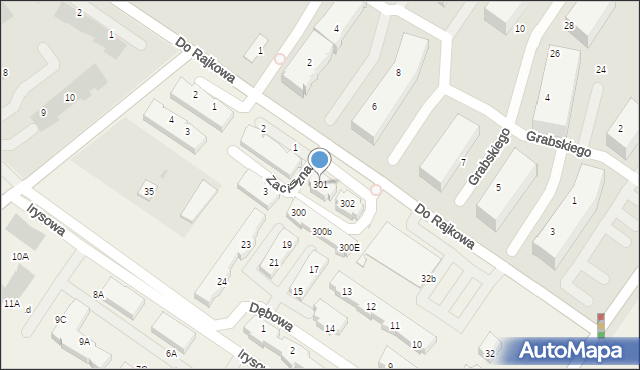 Warzymice, Warzymice, 301, mapa Warzymice