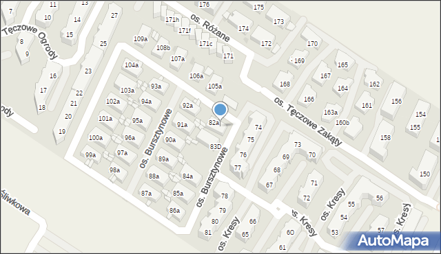 Warzymice, Warzymice, 82b, mapa Warzymice