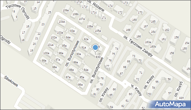 Warzymice, Warzymice, 83c, mapa Warzymice