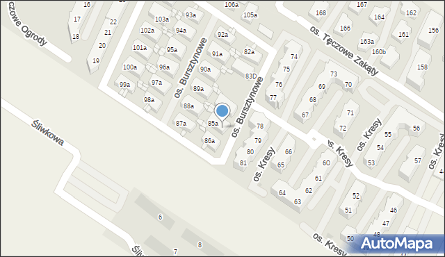 Warzymice, Warzymice, 85c, mapa Warzymice