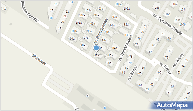 Warzymice, Warzymice, 87a, mapa Warzymice