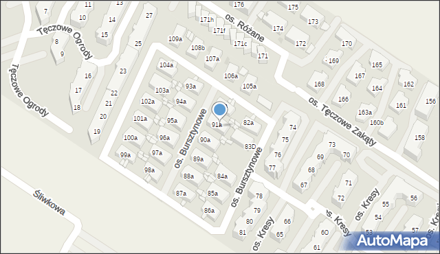 Warzymice, Warzymice, 91b, mapa Warzymice