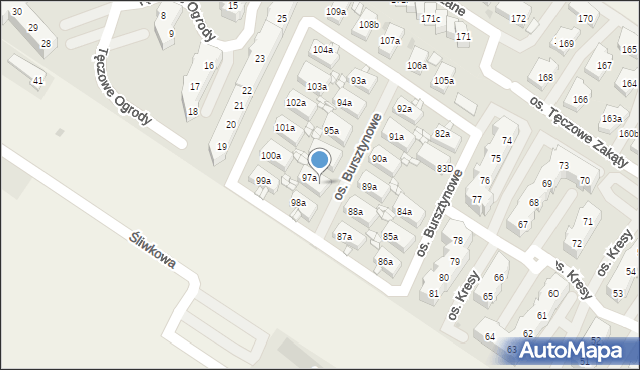 Warzymice, Warzymice, 97c, mapa Warzymice